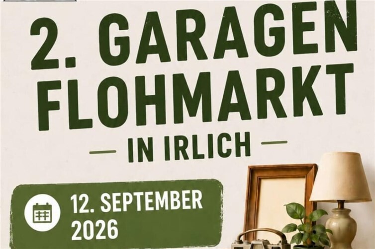 Flyer zum Garagenflohmarkt 