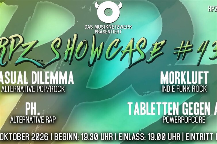 Flyer zum RPZ Showcase #43 am 01. Oktober