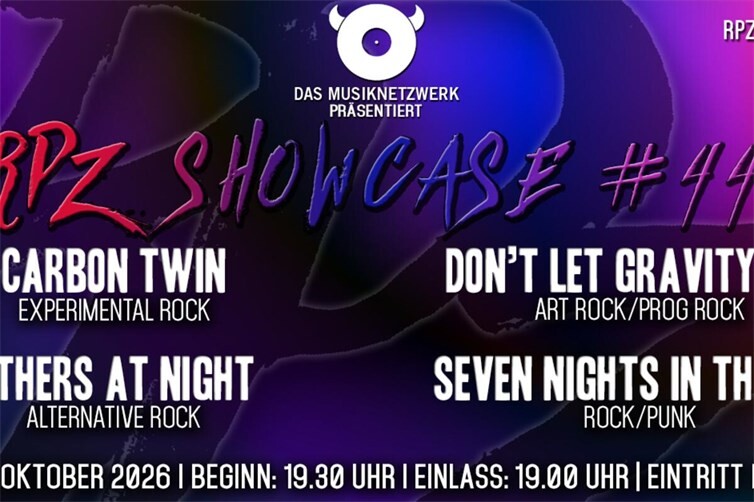 Flyer zum RPZ Showcase #44 am 29. Oktober