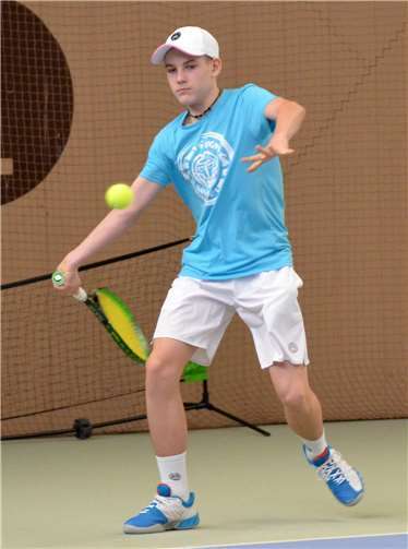 Flynn-Tjark Baumert vom HTC Bad Neuenahr war der souveräne Sieger bei den Jungen U14.Fotos: Tennisverband Rheinland