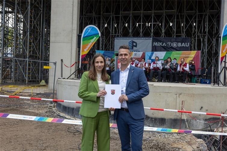Förderbescheidübergabe für das Kurparkterassengebäude
