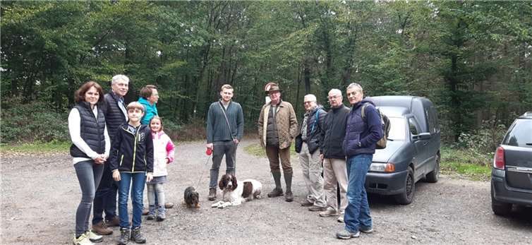 Förster Jan Seehafer (Mitte) mit der CDU-Delegation. Foto: CDU
