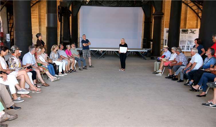 Fortsetzung der Themenführung im Innern der Gießhalle. Fotos: GM