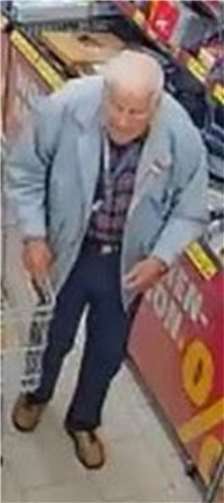 Foto-Fahndung: Polizei sucht verdächtigen Senior Foto: Polizei