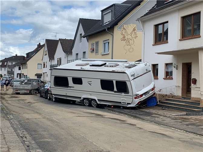 Sechs Monate nach der Flut: Ahrweiler am Vormittag des 15. Juli Foto: ROB