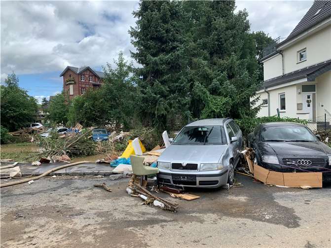 Sechs Monate nach der Flut: Ahrweiler am Vormittag des 15. Juli Foto: ROB
