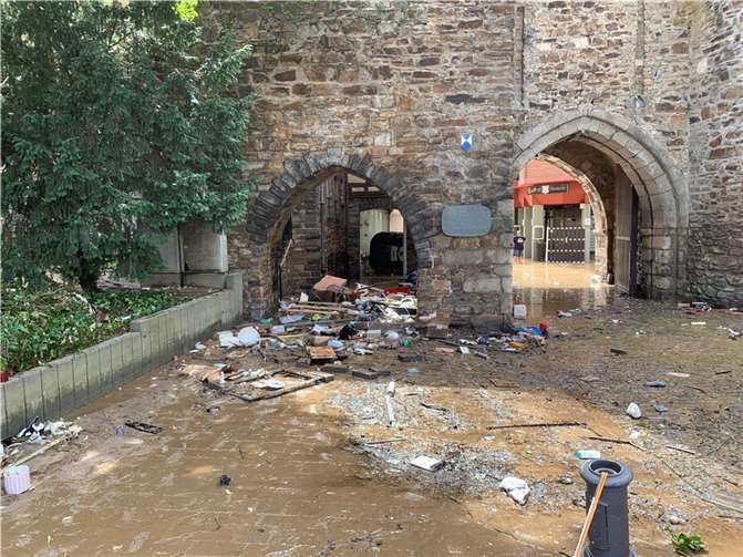 Sechs Monate nach der Flut: Ahrweiler am Vormittag des 15. Juli Foto: ROB