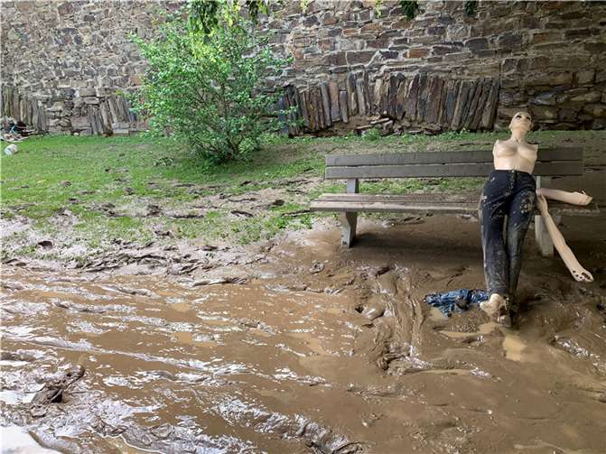 Sechs Monate nach der Flut: Ahrweiler am Vormittag des 15. Juli Foto: ROB