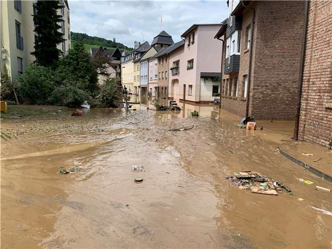 Sechs Monate nach der Flut: Ahrweiler am Vormittag des 15. Juli Foto: ROB