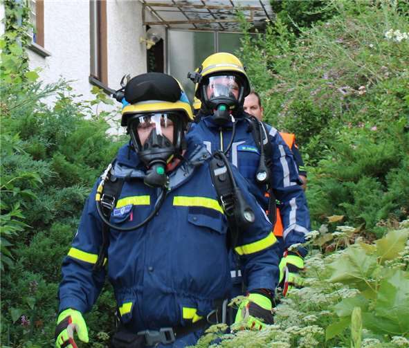 THW Sinzig trainiert Gewitterszenario Foto: THW Sinzig