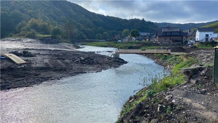 Drei Monate nach der Flut: So sieht die Strecke der Ahrtalbahn heute aus Foto: Ulrich Stumm / Ahrtalbahnfreunde