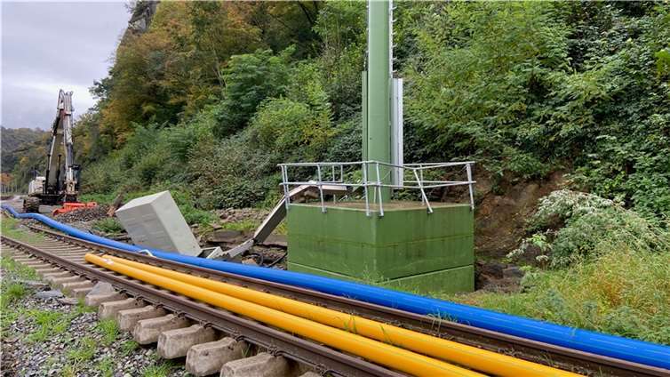 Drei Monate nach der Flut: So sieht die Strecke der Ahrtalbahn heute aus Foto: Ulrich Stumm / Ahrtalbahnfreunde