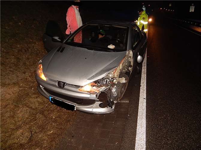 Foto des Unfallwagens. Foto: Polizei