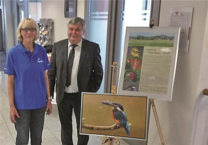 Fotoausstellung zur Tierwelt der „Thürer Wiesen“ in der Filiale Niedermendig der Volksbank RheinAhrEifel.privat