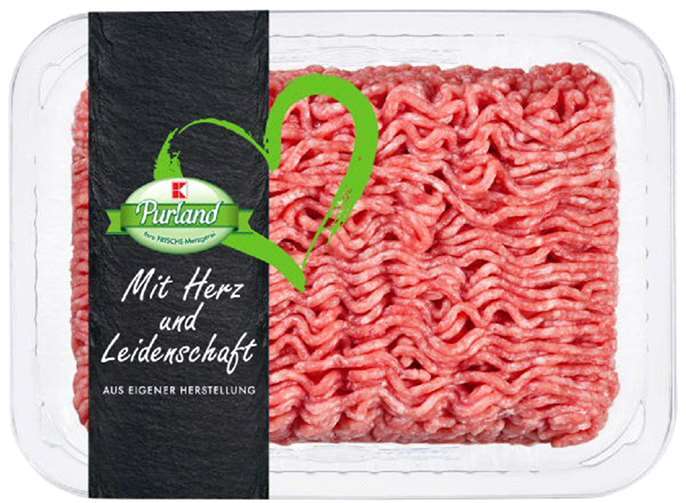 Rückruf bei Kaufland: Glassplitter im Hackfleisch  Fotos: www.lebensmittelwarnung.de