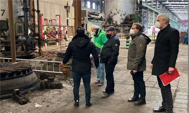 Fraktion Bündnis 90/ Die Grünen im Neuwieder Stadtrat und Holger Wolf, Direktkandidat im Wahlkreis 3 für die Landtagswahl vor Ort.Foto: privat