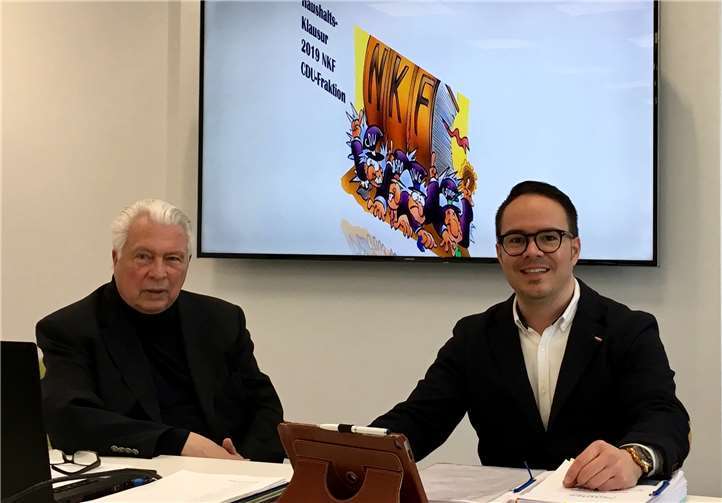 Fraktionsvorsitzender Joachim Kühlwetter und haushaltspolitischer Sprecher, Siegfried Schwaner. Foto: privat