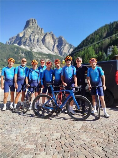 Franco Cadamuro und Franco del Bosco-Granfondo Team Pinarello.  Fotos: privat