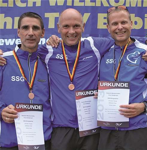 Frank Apfelbaum, Thomas Schneider und Guido Simons machten als Team eine gute Figur. privat