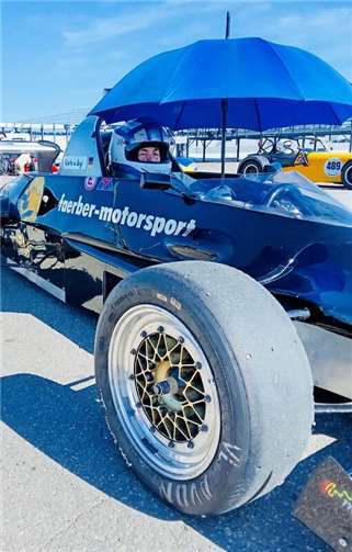 Frank Färber in seinem Formel Ford 2000 Reynard 84FF.  Foto: Färber Motorsport