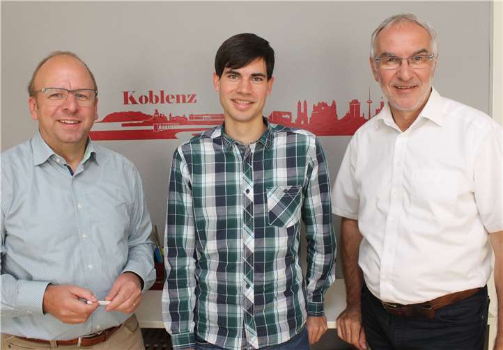 Frank Hastenteufel, Leiter des Amtes für Stadtentwicklung und Bauordnung - v.li.n.re., Tobias Weber und Baudezernent Bert Flöck. Stadt Koblenz