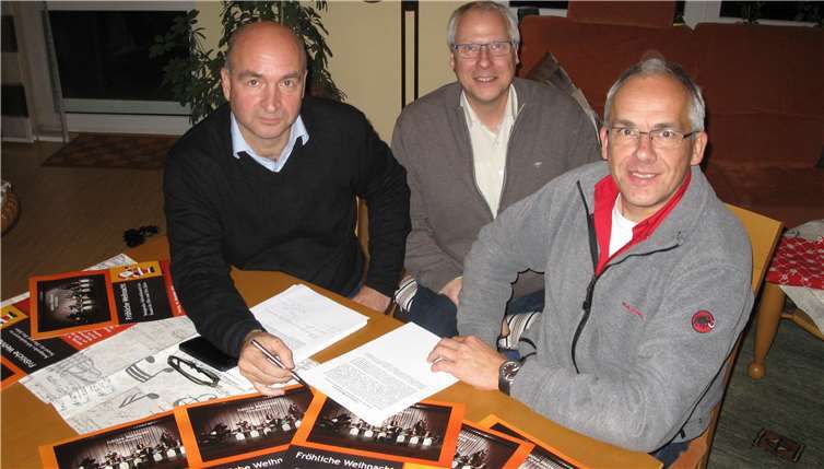 Frank Heuft, Gerhard Müller und Guido Walter treiben die Planungen voran. privat