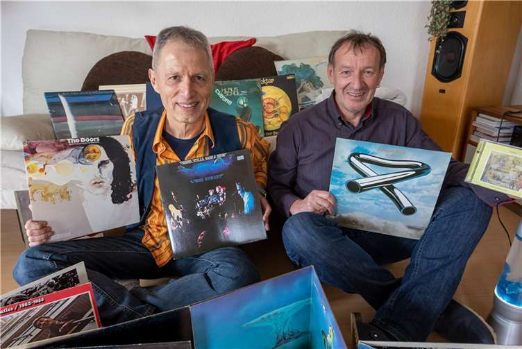Frank Pfuhl und Karl Wilbois laden zum 70er-Jahre-Plattenabend ein. Foto:MeinePlatte