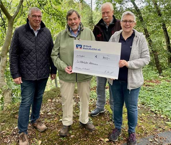 Frank Wisniewki, Bernd Schiffarth, Wolfram Boemer, Manuela Weinand. (v.l.n.r.)Foto: Stadt Adenau/Verena Krämer