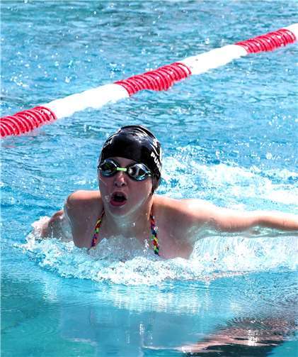 Franka Schäfer (Jg. 05) in Aktion.