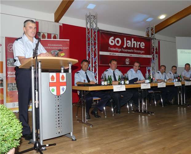 Franz-Josef Westhöfer, Vorsitzender des Kreisfeuerwehrverbandes Cochem-Zell, eröffnete die 22. Verbandsversammlung in Binningen.