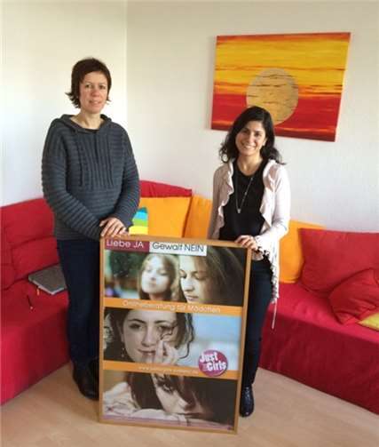 Franziska Godlewsky (Frauennotruf Koblenz) und Shabnam Arzt (Bethe-Stiftung).  privat