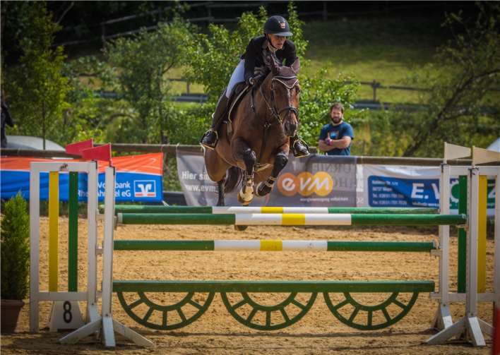 Franziska Jünger aus Mayen war eine derLokalstars für die vielen heimischen Besucher