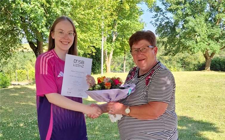 Franziska Nigbur ist eine weitere geprüfte und ausgebildete Übungsleiterin.  Foto: privat