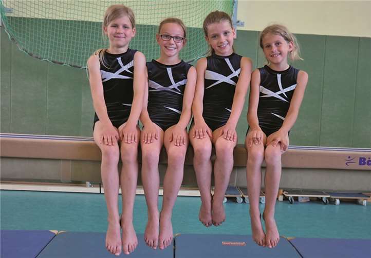 Franziska Schmidt-Nechel, Tiara Zinn, Anna-Maria Ulrich und Melina Klotzki konnten sich über eine hervorragende Leistung freuen. privat