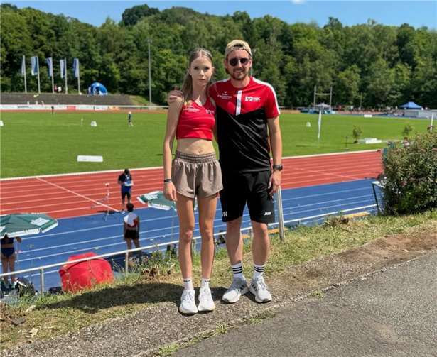 Franziska Schulz und Trainer Nico Nübel. Foto: privat