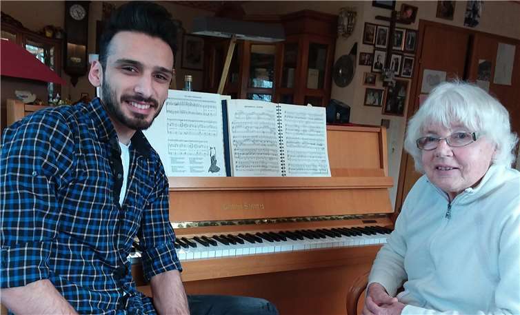 Frau Kolb und Ahmad teilen gemeinsame Interessen.Foto: privat