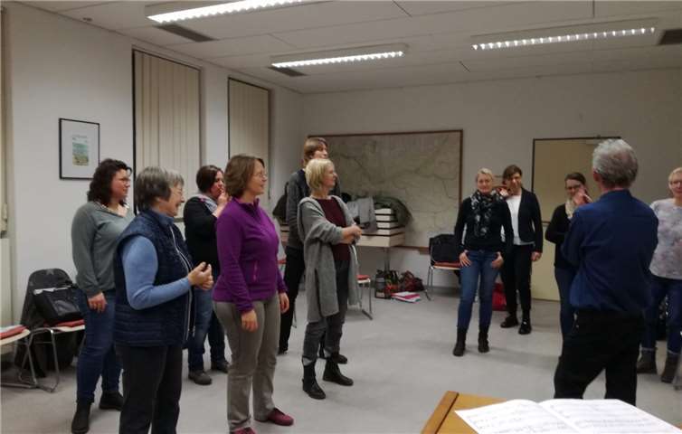 FrauenCHORallen Leubsdorf beim Coaching. Foto: privat