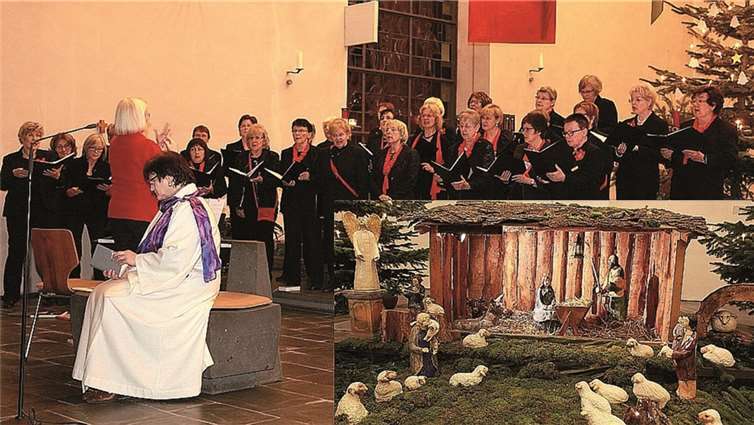 Frauenchor Singiora erfreute die Besucher mit Liedern zur Weihnachtszeit. privat