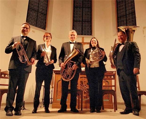 Frechblech spielen bei der 35. Geistliche Abendmusik. privat