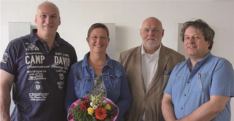 Fred Pretz, Dieter Klöckner, MdL und Michael Hahn unterstützen Karin Küsel-Ferber bei ihrer Kandidatur zum Landtag Rheinland-Pfalz.privat