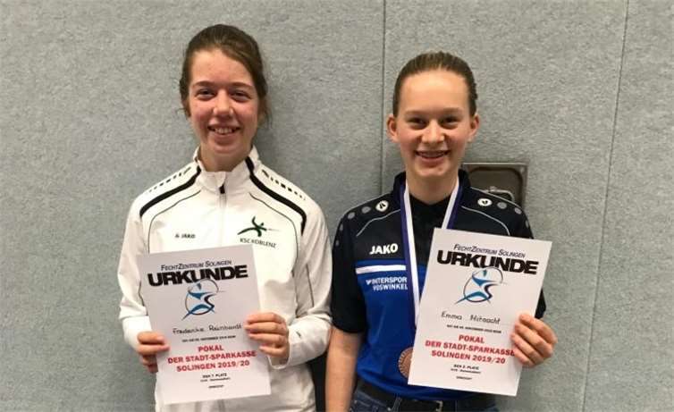 Frederike Reinhardt 7 und Emma Mitnacht erreichte den dritten Platz.Fotos: privat