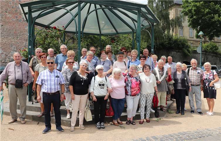 Freunde der Senioren-Union Brohltal in Bonn, vor der Schifffahrt.Foto: privat