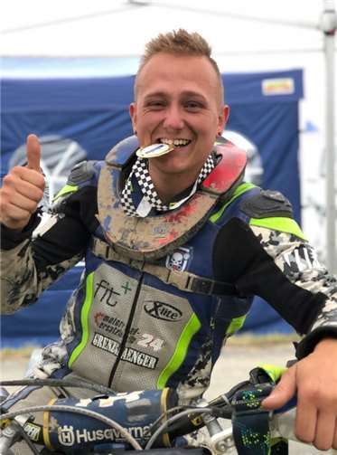 Freut sich über seine hart erkämpfte Medaille: Kevin Röttger. Foto: privat