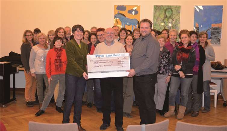 Freut sich zu helfen: Chor Navicula. Privat