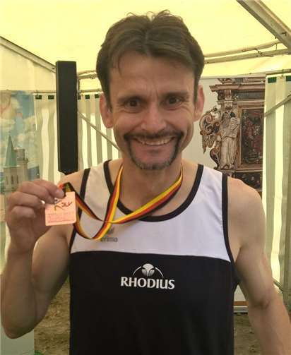 Freute sich über Bronze: Peter Rübenach. privat