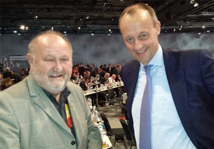 Friedrich Merz und Günter Schöneberg. Foto: privat
