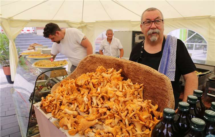 Frische Pfifferlinge gab es bei „La Grappa“.