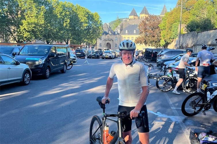 Fritz Hampel vor dem Start in Echternach.