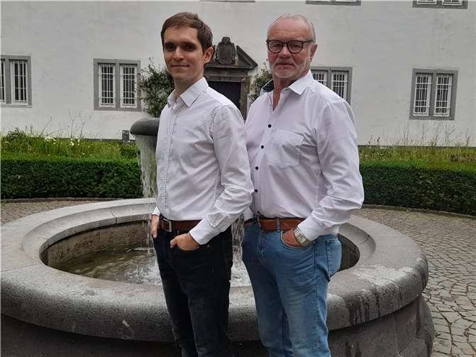 Fritz Naumann und Benjamin Schwarz. Foto: SPD-OV Altstadt-Rauental
