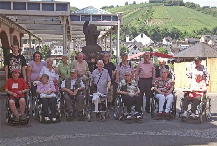 Fröhliche Tage an der Mosel: Die Urlauber aus dem Maranatha. privat